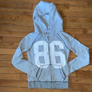 VS Gray Zip up Sweatshirt